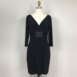 David Meister 3/4 sleeve jersey dress